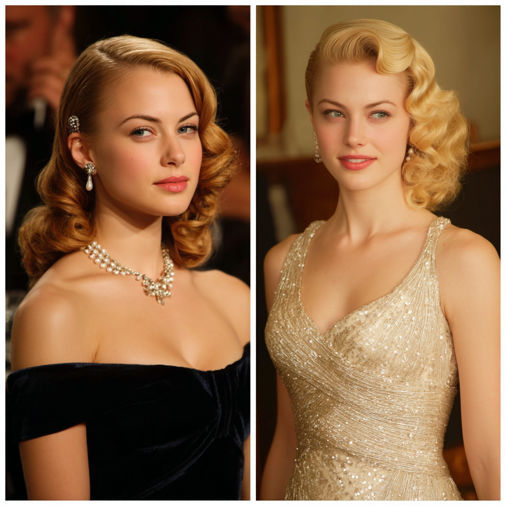 Hairstyle For Prom Traditional Hollywood S Curls