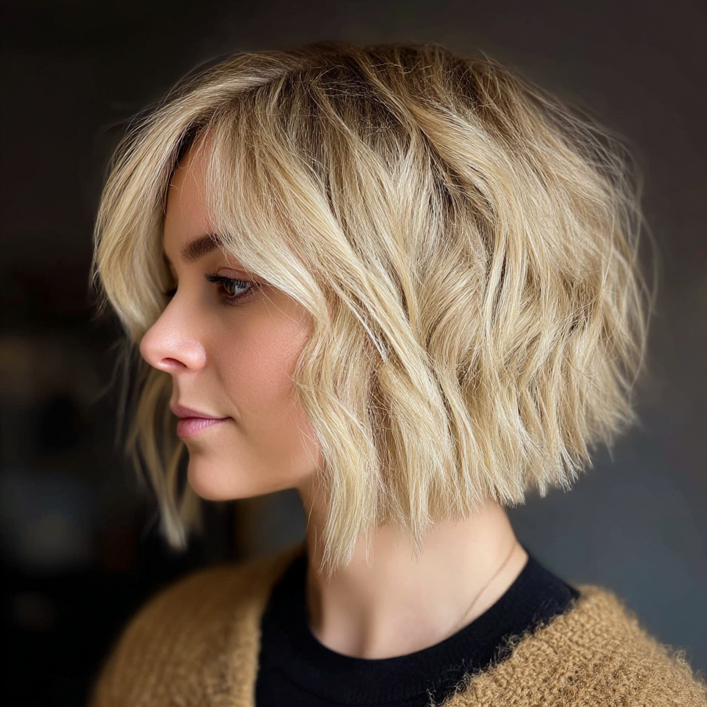 Wavy Wonder Choppy Bob Hairstyles