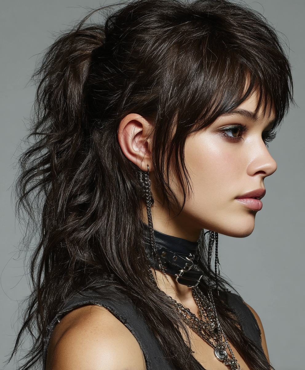 Rocker Chic Mullet Hairstyles for Women