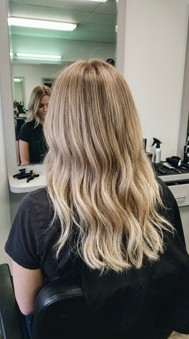 Stunning hair color trend option 1 with gorgeous highlights and premium details