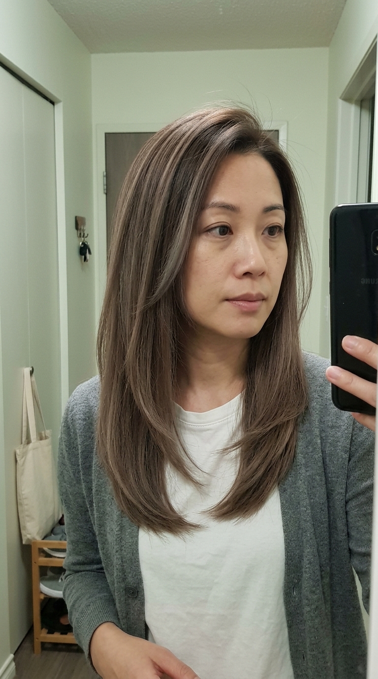 Stunning hair color trend option 3 with gorgeous highlights and premium details